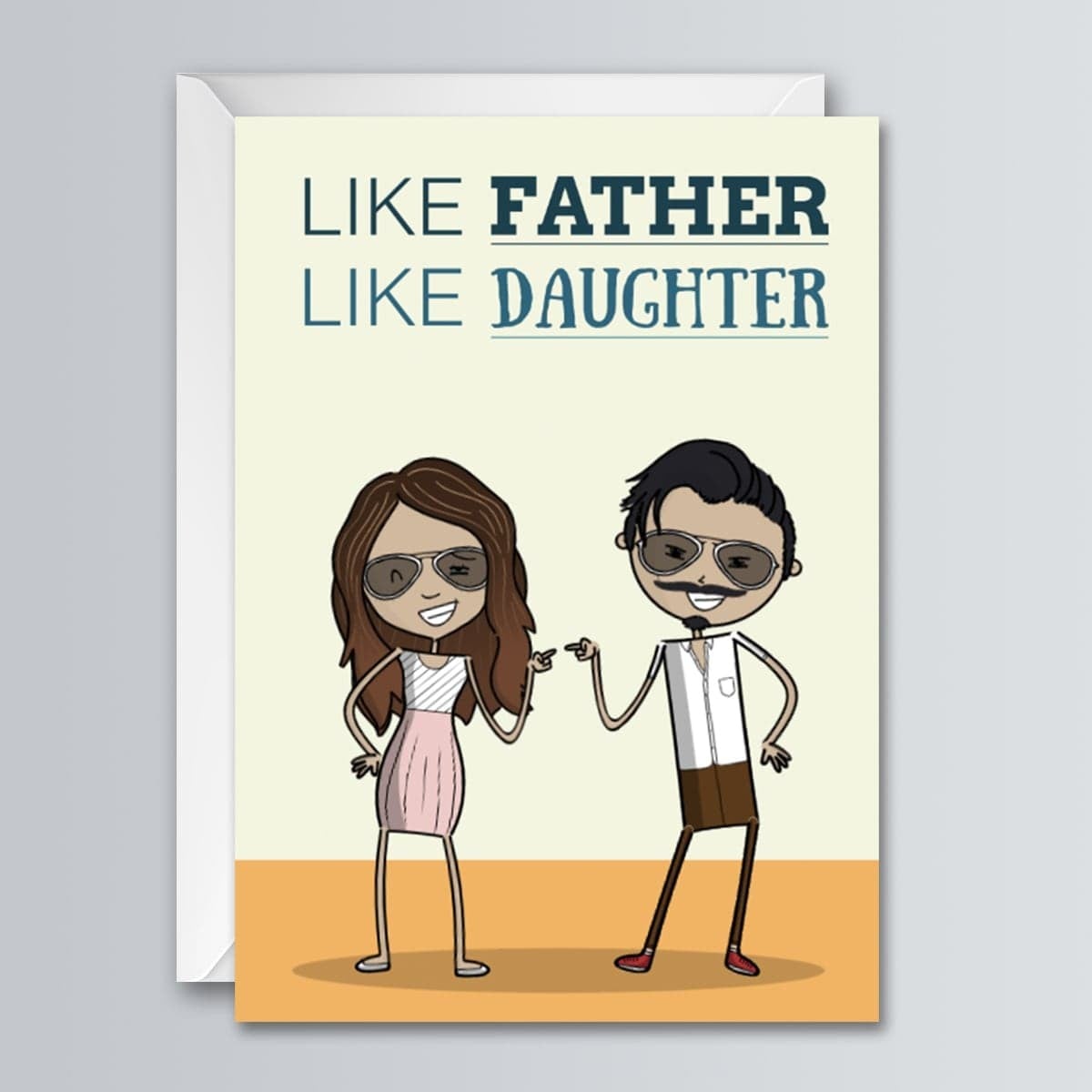 Like Father, Like Daughter – Greeting Card