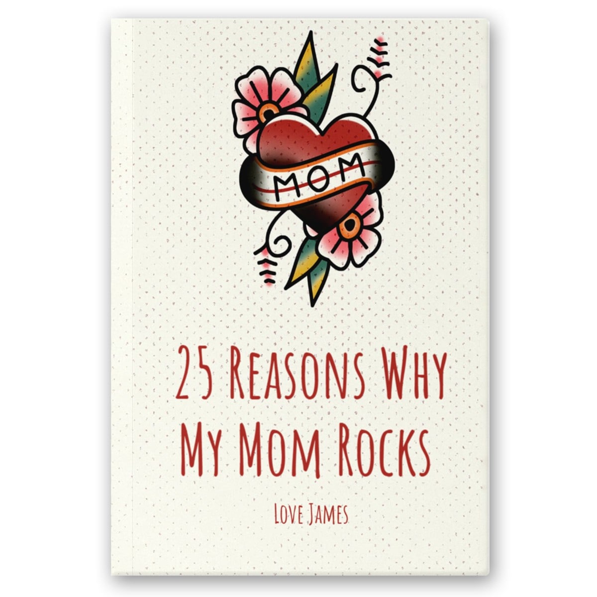 Personalized Book for Mom | Why I Love Mom Custom Mother's Day, Birthday Gift, Birthday From Adult Daughter/Son | Tattoo Mom