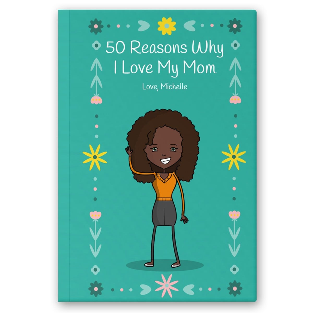 Personalized Book for Mom | Why I Love Mom Custom Mother's Day, Birthday Gift, Birthday From Adult Daughter/Son | Spring Floral