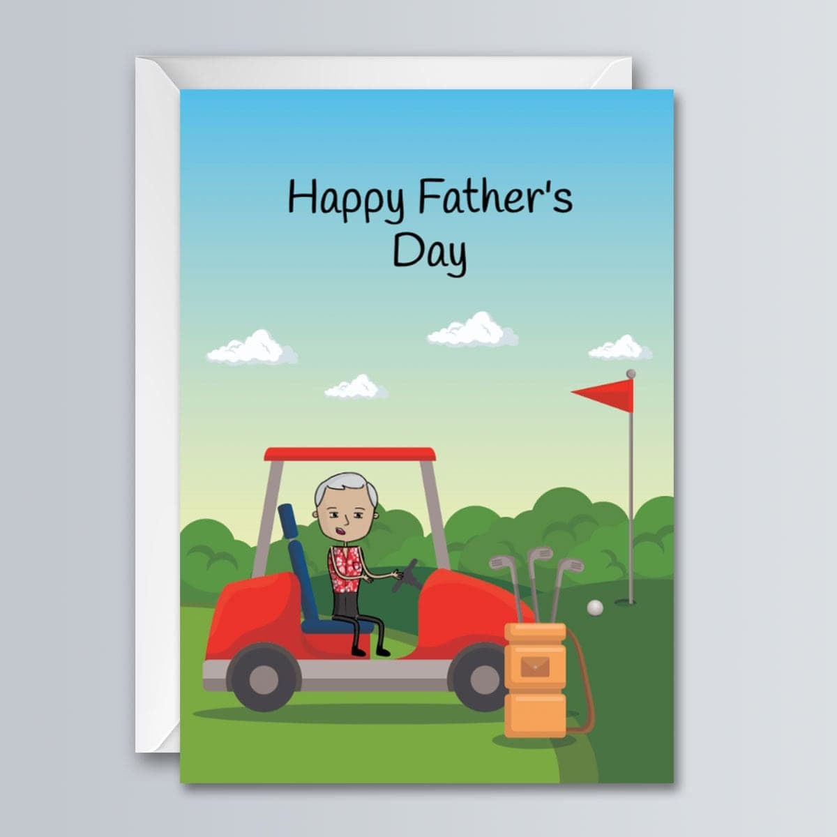 Fathers Day Golf  Greeting Card