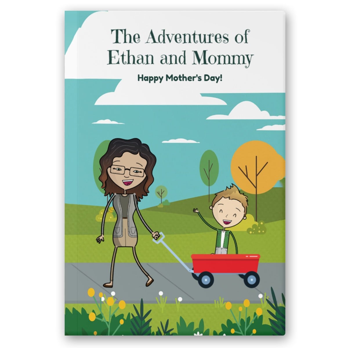 Personalized Book for Mommy | Why I Love Mom Custom Mother's Day, Birthday Gift, Birthday From Child | Wagon Ride
